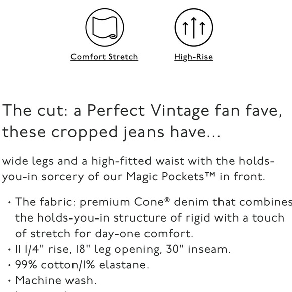 Madewell Perfect Vintage Tall High Rise Crop Jeans - Picture 10 of 10